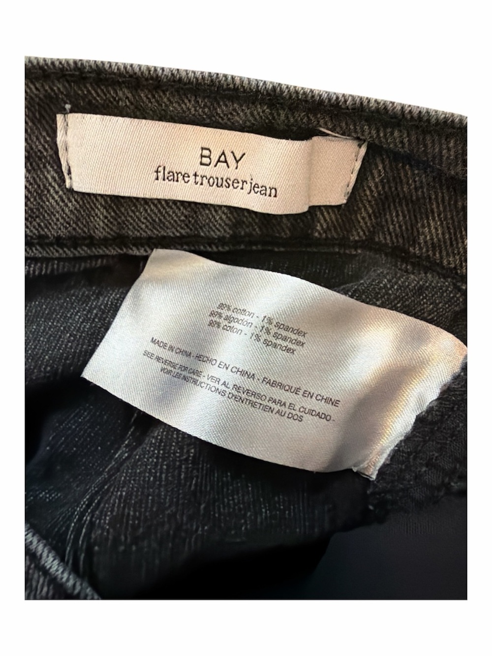 Sam Edelman Bay Flare Trouser Women’s Black Jeans size 29 - Picture 5 of 5